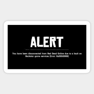 ALERT Disconnected Cowboy Sticker